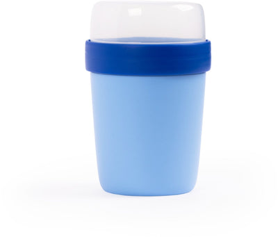 Day to day essentials on-the-go lunchbox sky cobalt - 400ml + 180ml - yoghurt beker to go - perfect afsluitbare muesli beker - lekvrije lunchpot - bpa-vrije soepbeker