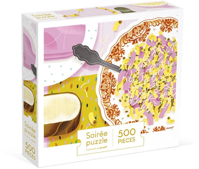 Janod - kidult puzzel - pasta en ham - 500 stukjes