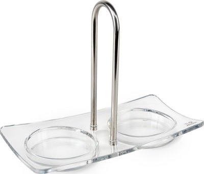 Peugeot linea houder peper- en zoutmolen 15 cm - transparant - acryl