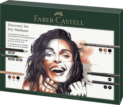 Faber-castell pitt monochrome - discovery set dry art materials - 17-delig - fc-112925