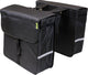 Dresco luxe shopper dubbele fietstas 40 liter nylon zwart