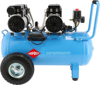 Airpress lmo 50-270 | stille olievrije compressor | 8 bar 2 pk 1.5 kw | 185 l min | 50 l - 36504
