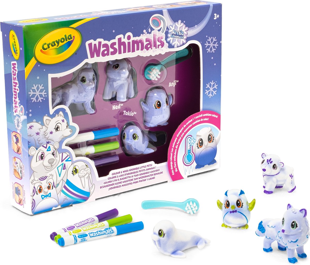 Crayola - washimals - hobbypakket - arctic adventure voor kinderen