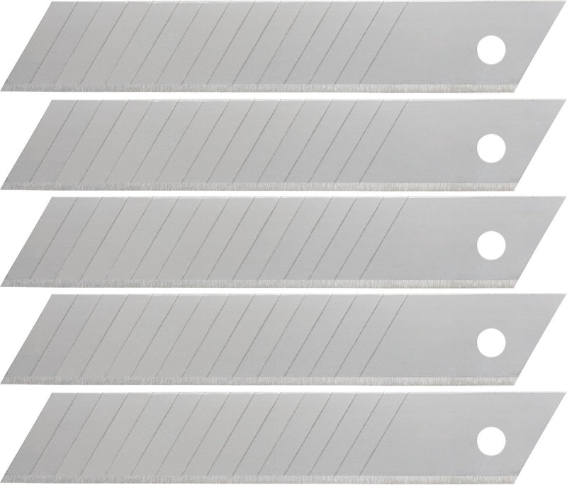 Wolfcraft - 5 afbreekmessen 18 mm - reservemesjes - 15 segmenten - 4182000