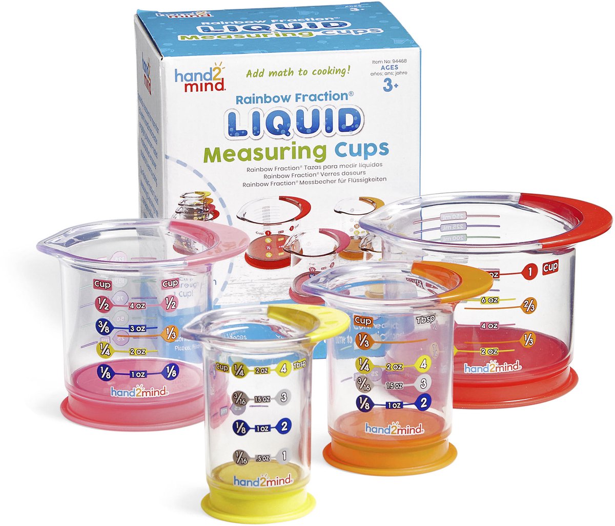 Learning resources rainbow fraction® maatbekers - 3+