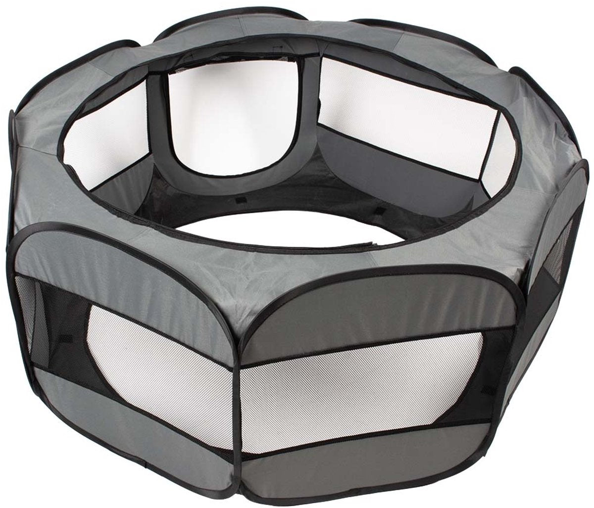 Duvo plus - opvouwbare speelren - lichtgrijs - m - 85x35x45cm - eenvoudig opzetbaar