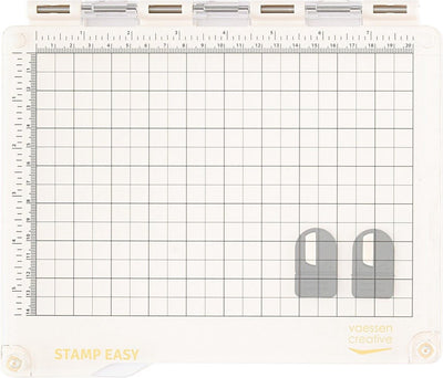Vaessen creative stempelhulp - stamp easy - 22 x 16,6 cm - magnetisch - antislip