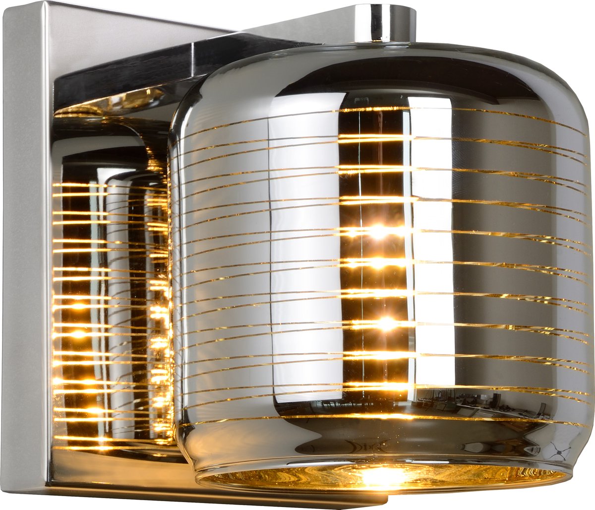 Lucide eryn - wandlamp - 1xg9 - chroom