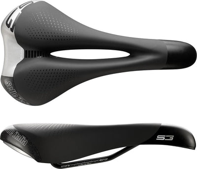 Selle italia zadel s3 flow carbon zwart s2