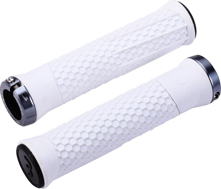Bbb cycling handvatten fiets python - fiets handvatten met maximale grip - wit - lengte 142 mm - bhg-95