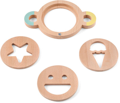 Bs toys – zandvormenset – houten speelset voor buiten – vanaf 18 maanden