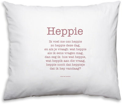 Plint poezie om te kussen - heppie, gedicht op kussensloop