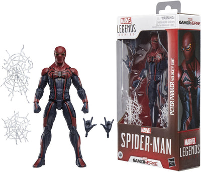 Hasbro spider-man marvel legends gamerverse action figure peter parker velocity suit 15 cm action figuur