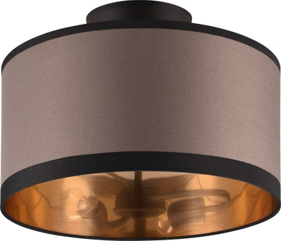 Rl live your light reality davos - plafondlamp - zwart mat - excl. 2x e14 28w