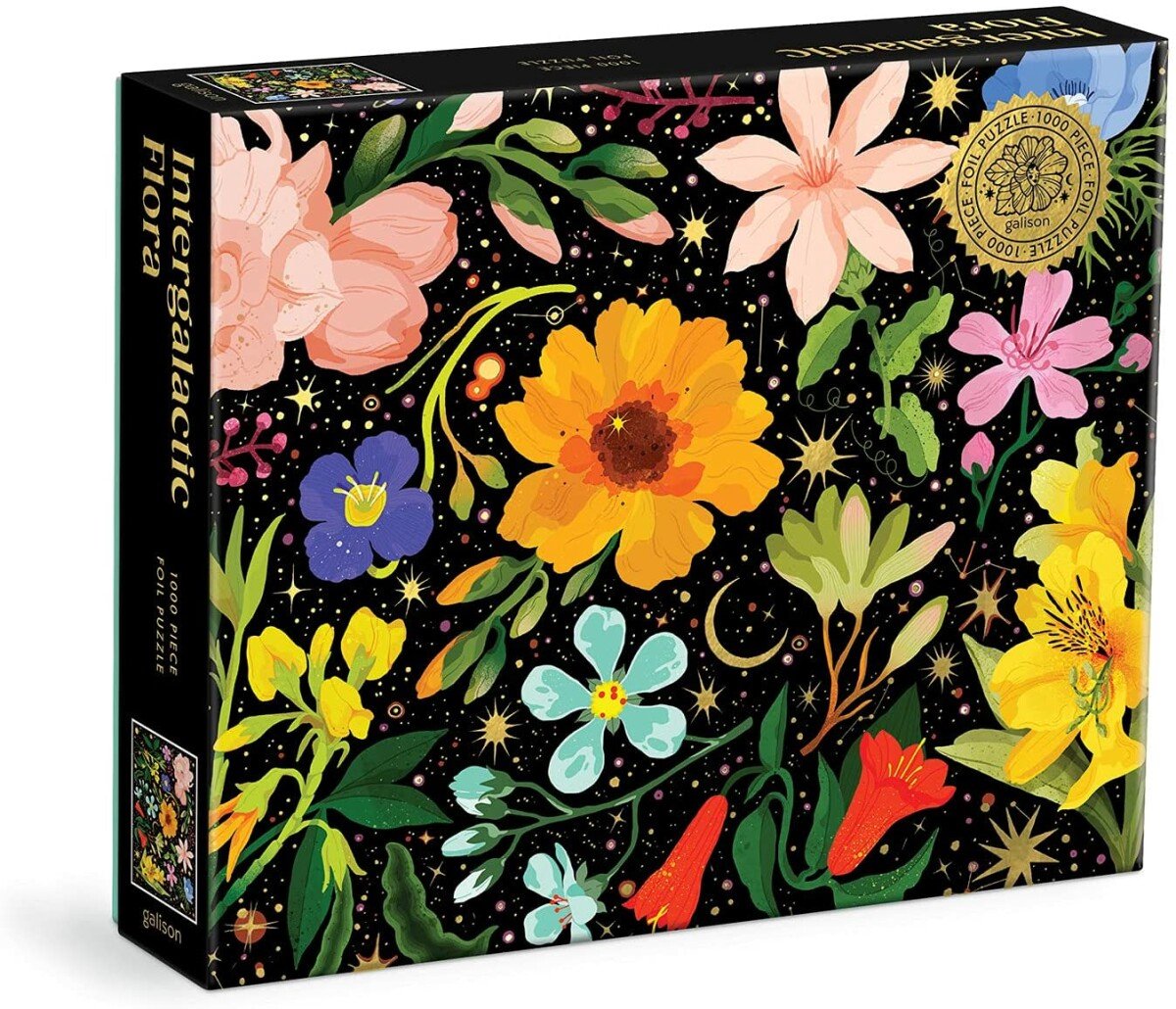 Intergalactic flora 1000 piece foil puzzle