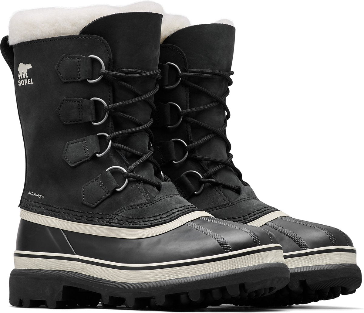 Sorel caribou™ wp women's snowboots - black, stone - maat 37.5