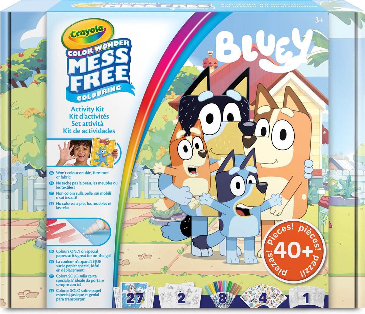 Crayola - color wonder - hobbypakket - bluey vlekvrije cadeauset - voor kinderen
