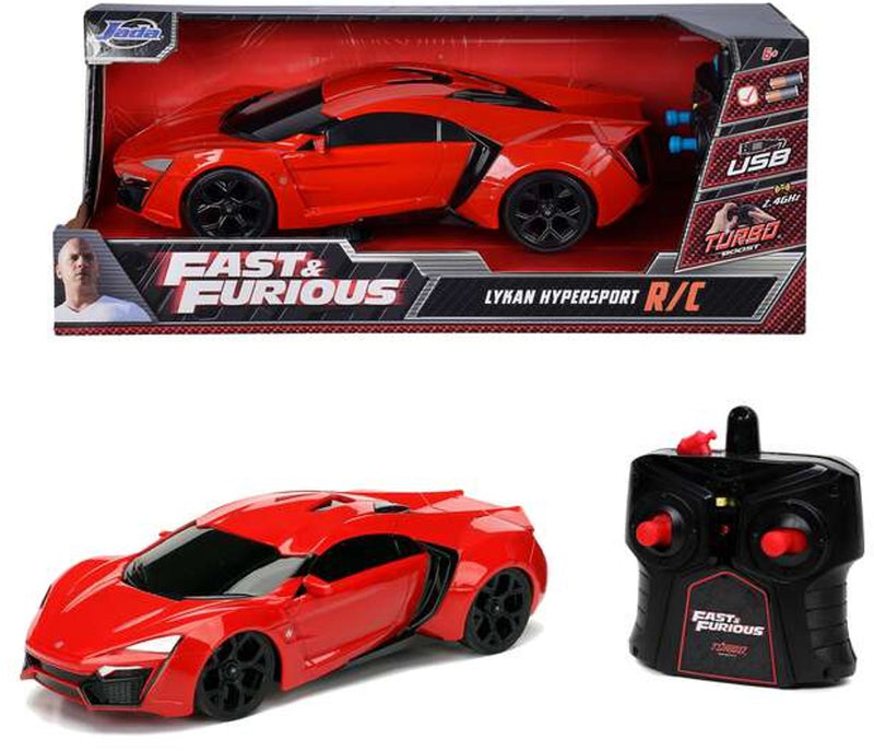 Jada toys - rc auto fast furious lykan hypersport 1:16 - op afstand bestuurbare auto - radiografische auto