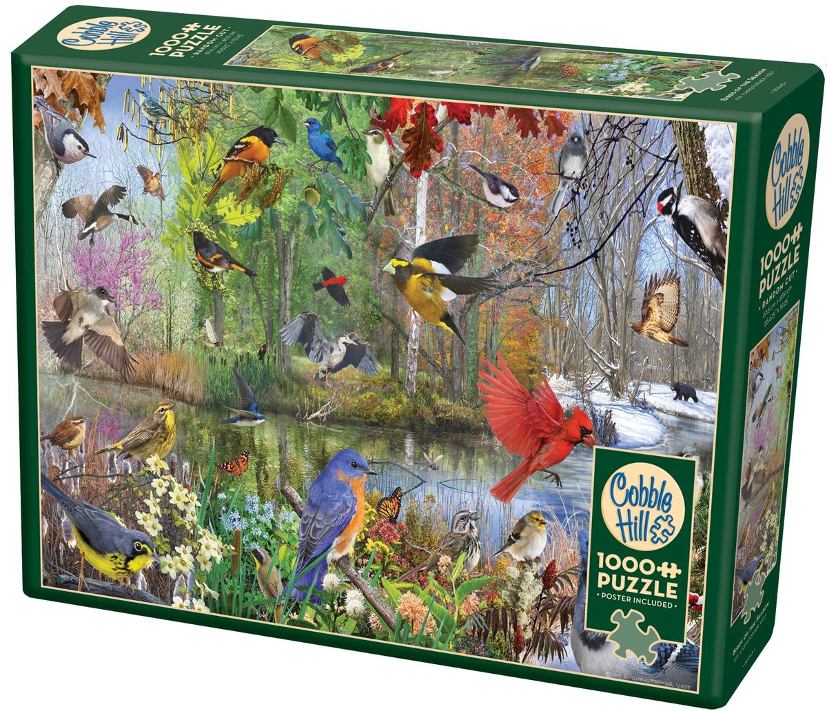 Cobble hill puzzel 1000 stukjes - vogels legpuzzel landschap.