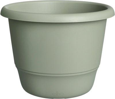 Elho amiga rond 55 - grote bloempot voor binnen buiten - 100% gerecycled plastic - ø 55 x h 41.3 cm - tijmgroen