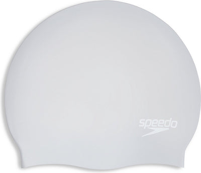 Speedo long hair cap badmuts - zilver wit