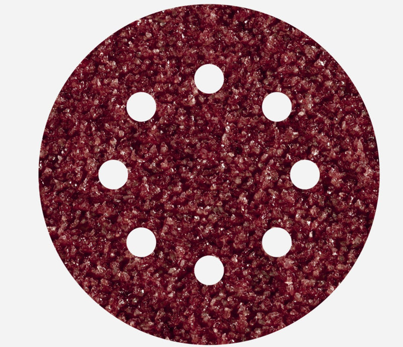 Wolfcraft - 25 schuurschijven ø 125 mm - korrel 40 - schuurpapier met klittenband voor hout en metaal - voor excentrische schuurmachine - 2069100