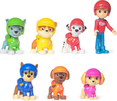 Paw patrol reddingswagens - cadeauset met 7 speelgoedfiguren