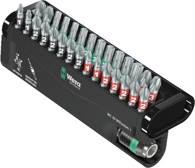 Wera 5057430001 30-delige bit-check bitorsion bitset in cassette