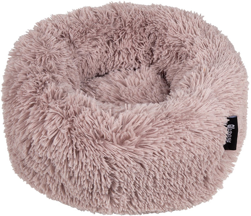 District 70 fuzz donut hondenmand - sand - small ø 45 cm