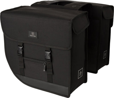 Fastrider hybrid large dubbele fietstas zwart - 35l