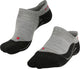 Falke tk5 invisible anti-blaar dun wol functioneel materiaal wandelsokken dames grijs - maat 37-38