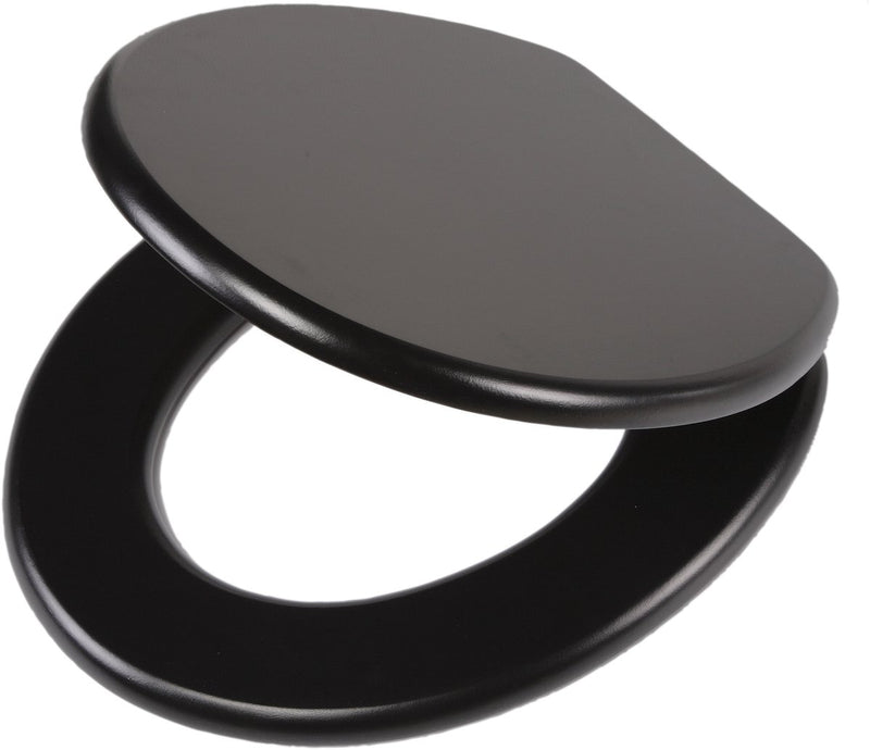 Tiger leatherlook - wc bril - mdf - zwart