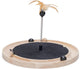 Designed by lotte krabspeelgoed idah - kattenspeelgoed - hout - zwart bruin - 39,5x39,5x29 cm