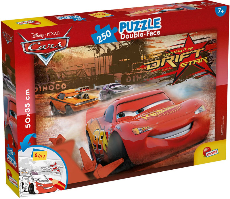 Lisciani - cars - double face - puzzel - 250 stukjes
