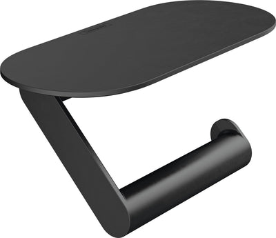 Hansgrohe wallstoris closetrolhouder - 23x9.7x3.4cm - mat zwart