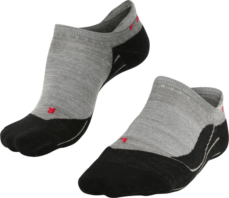 Falke tk5 invisible anti-blaar dun wol functioneel materiaal wandelsokken heren grijs - maat 44-45
