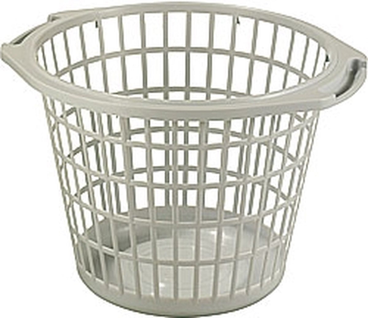 Sunware - basic wasmand 48cm rond wit - 48 x 48 x 33 cm