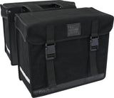 Fastrider canvas 47l dubbele fietstas basics zwart - afbeelding 1