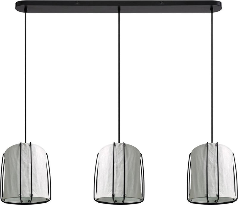 Nordlux cardine 3x hanglamp-e27-gekreukeld papier-wit