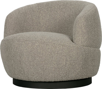Woood woolly draaifauteuil - schapenvacht - naturel - 71x84x88
