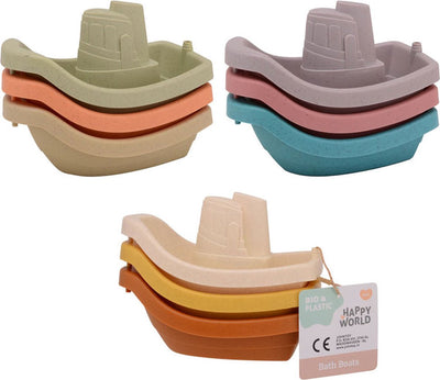 Johntoy 3 happy world bio plastic badbootjes