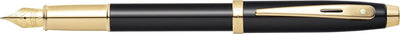 Sheaffer vulpen 100 - e9322 - f - glossy black gold tone - sf-e0932243