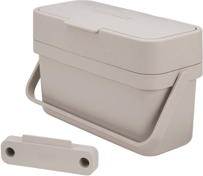 Joseph joseph compo food prullenbak - afvalemmer voor voedsel - 4l - stone wit