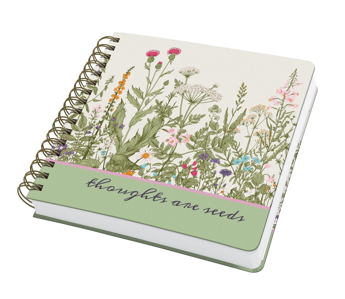 Sigel jolie notitieboek formaat a5 vierkant spiraal wild herbs dot liniatuur