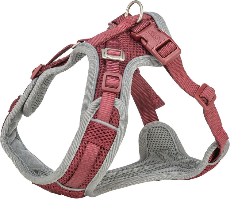 Trixie hondentuig - premium flexmesh sangria s-m - ademend, reflecterend, 48-69x2 cm