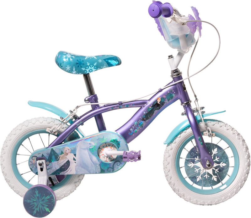 Disney frozen 2 kinderfiets - meisjes - 12 inch - blauw paars - twee handremmen
