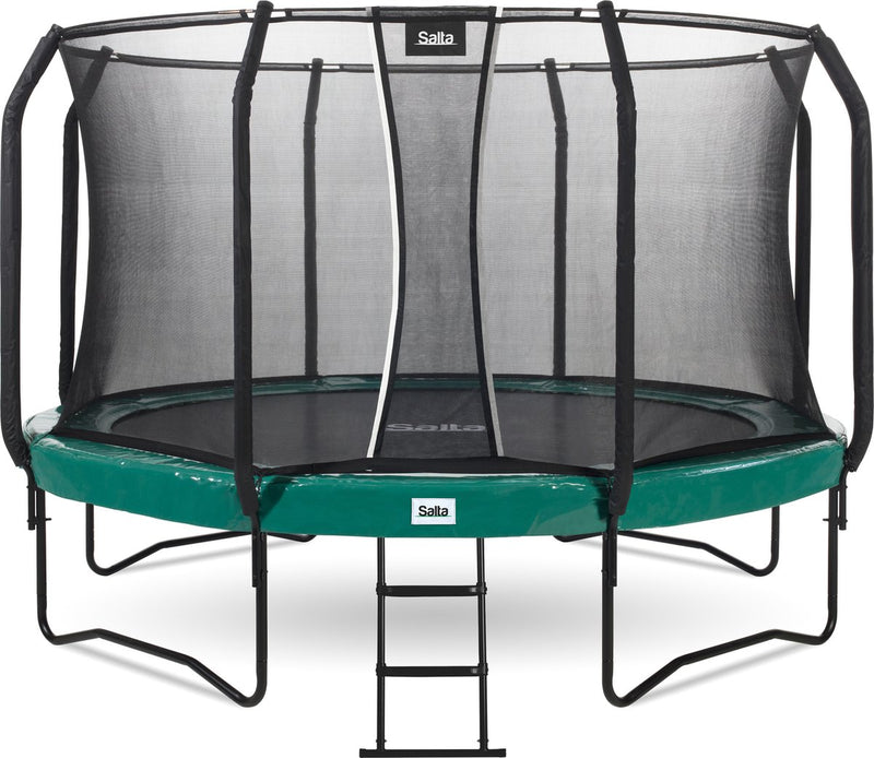Salta first class - trampoline met veiligheidsnet en ladder - ø 251 cm - groen