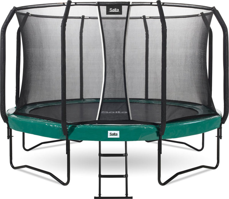 Salta first class - trampoline met veiligheidsnet en ladder - ø 427 cm - groen