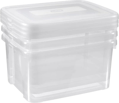 Curver handy opbergbox - 3x25 liter - 3 stuks - transparant