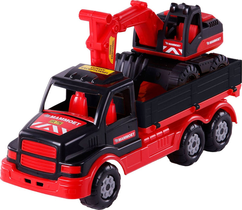 Cavallino mammoet torpedo vrachtwagen met graafmachine, 44,5cm